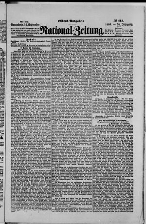 National-Zeitung vom 12.09.1885