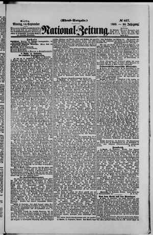 National-Zeitung vom 14.09.1885