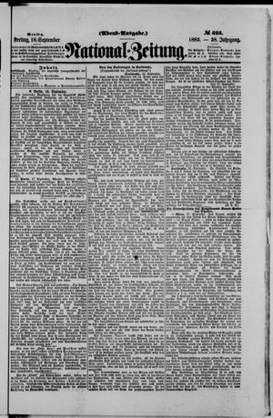 National-Zeitung vom 18.09.1885