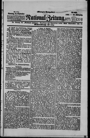 National-Zeitung vom 20.09.1885