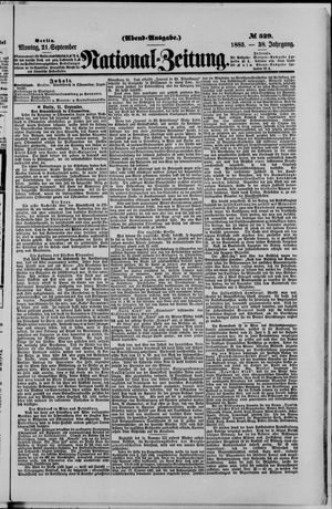 National-Zeitung vom 21.09.1885