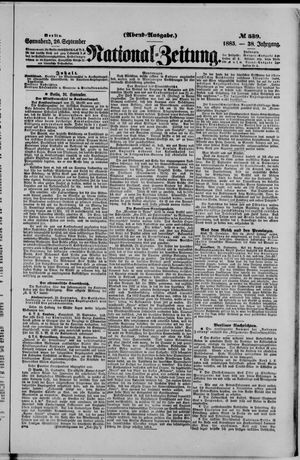 National-Zeitung vom 26.09.1885