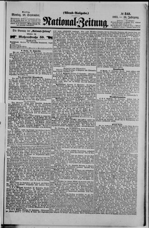 National-Zeitung vom 28.09.1885