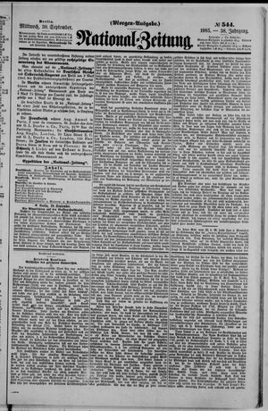 National-Zeitung vom 30.09.1885