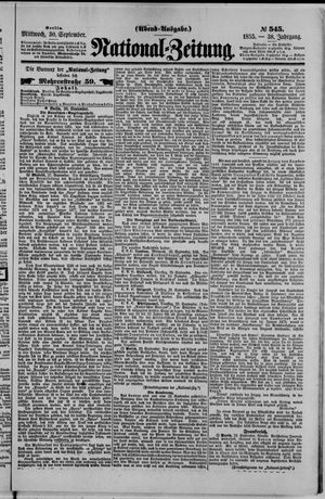 National-Zeitung vom 30.09.1885