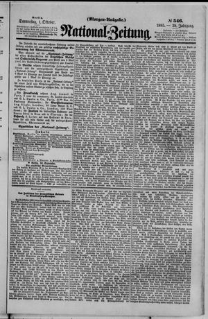 National-Zeitung vom 01.10.1885