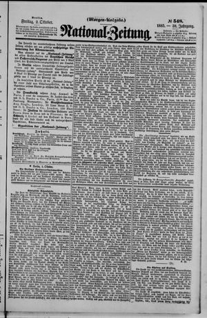 National-Zeitung vom 02.10.1885