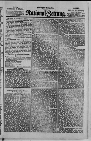 National-Zeitung on Oct 3, 1885