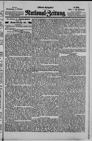 National-Zeitung on Oct 3, 1885