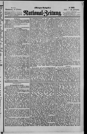 National-Zeitung vom 10.10.1885