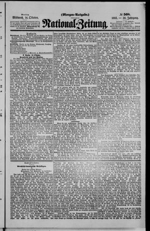 National-Zeitung vom 14.10.1885