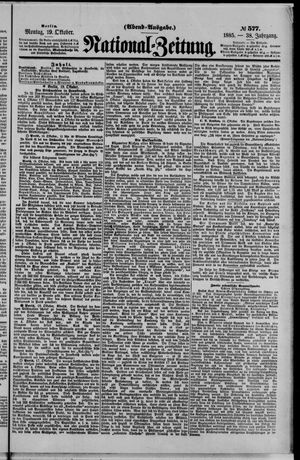 National-Zeitung vom 19.10.1885