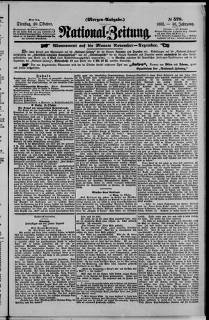 National-Zeitung vom 20.10.1885