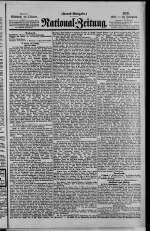 National-Zeitung vom 28.10.1885