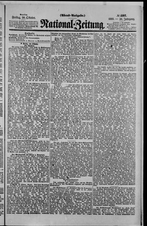 National-Zeitung vom 30.10.1885