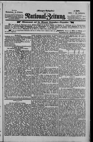 National-Zeitung vom 31.10.1885