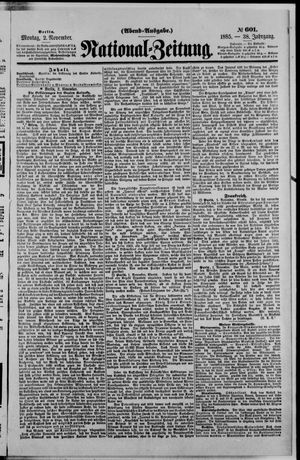 National-Zeitung vom 02.11.1885