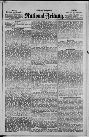 National-Zeitung on Nov 10, 1885