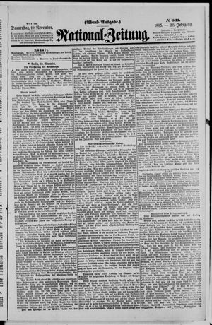 National-Zeitung vom 19.11.1885
