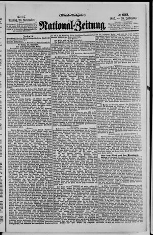 National-Zeitung vom 20.11.1885