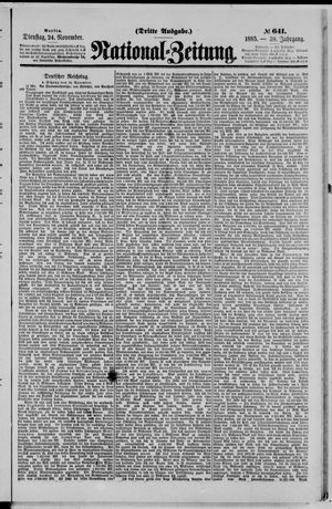 National-Zeitung vom 24.11.1885