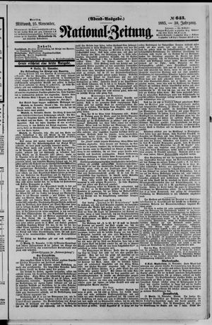 National-Zeitung vom 25.11.1885