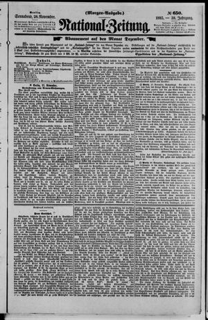 National-Zeitung vom 28.11.1885