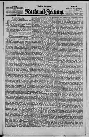 National-Zeitung vom 28.11.1885