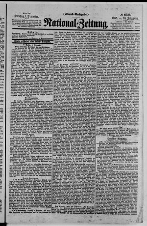 National-Zeitung vom 01.12.1885