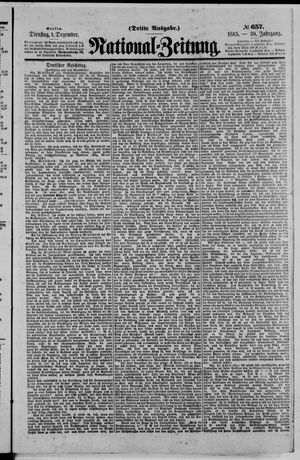 National-Zeitung vom 01.12.1885