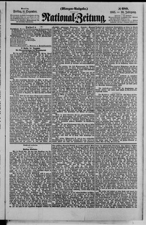 Nationalzeitung on Dec 11, 1885
