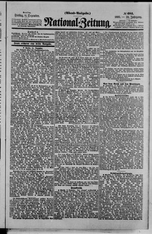 Nationalzeitung on Dec 11, 1885
