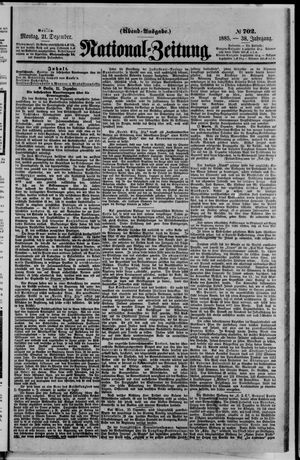 National-Zeitung vom 21.12.1885