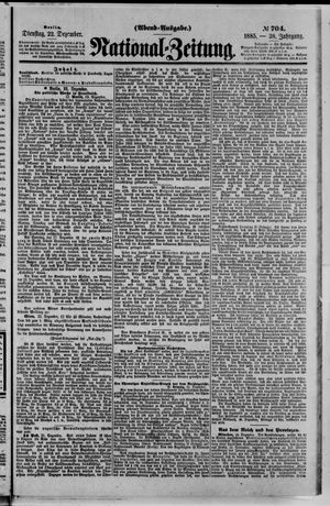 National-Zeitung vom 22.12.1885