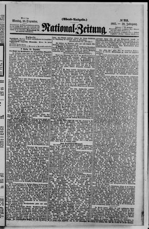 National-Zeitung vom 28.12.1885