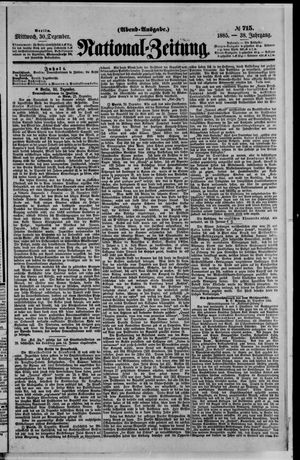 National-Zeitung vom 30.12.1885