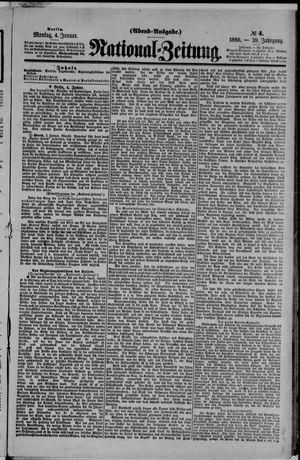 Nationalzeitung vom 04.01.1886