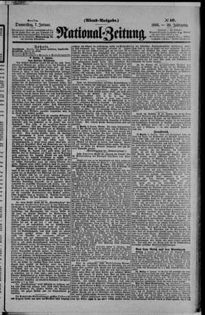 Nationalzeitung vom 07.01.1886