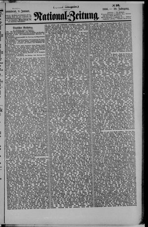 Nationalzeitung on Jan 9, 1886