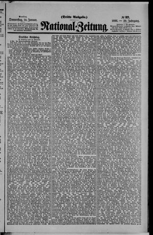 Nationalzeitung vom 14.01.1886