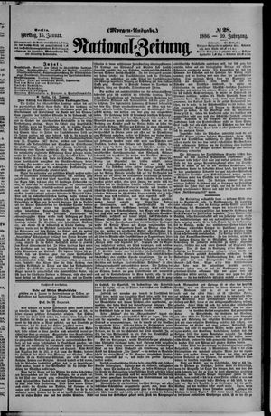 National-Zeitung vom 15.01.1886