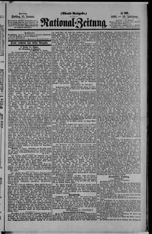 Nationalzeitung vom 15.01.1886