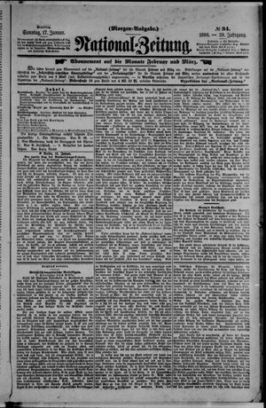 Nationalzeitung vom 17.01.1886