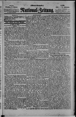 Nationalzeitung vom 19.01.1886