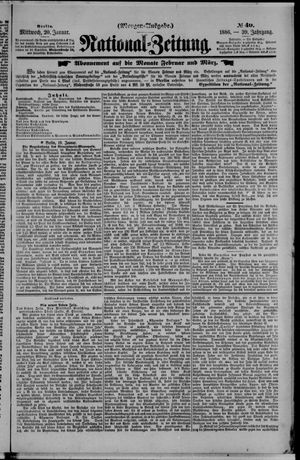 Nationalzeitung on Jan 20, 1886