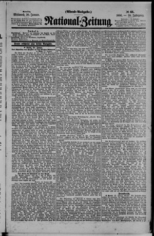 Nationalzeitung vom 20.01.1886