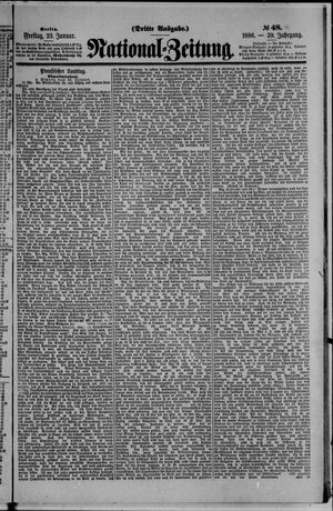 Nationalzeitung vom 22.01.1886