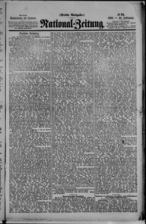 Nationalzeitung on Jan 23, 1886