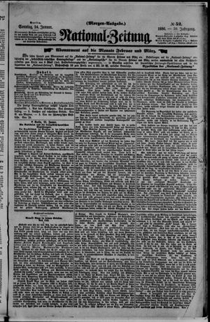 Nationalzeitung vom 24.01.1886