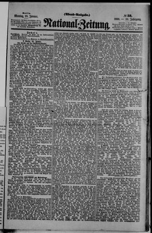 Nationalzeitung vom 25.01.1886